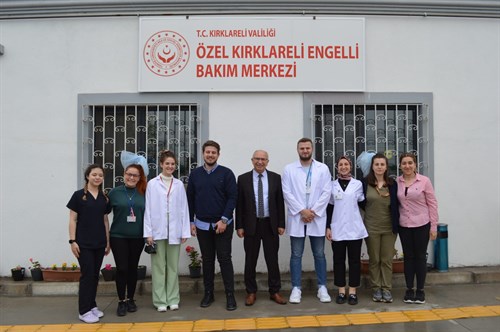 Kaymakamımız Salih YÜCE Engelliler Haftası Nedeni İle Özel Kırklareli Engelli Bakım Merkezini Ziyaret Etti. 